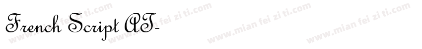 French Script AT字体转换